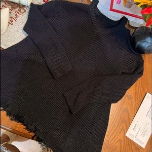 black long sleeve sweater dress